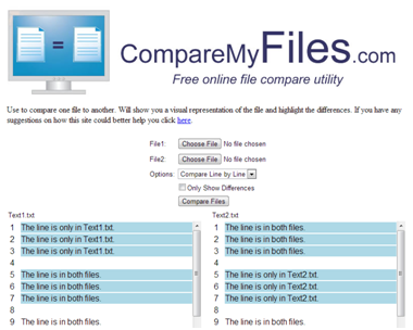 text compare online tool